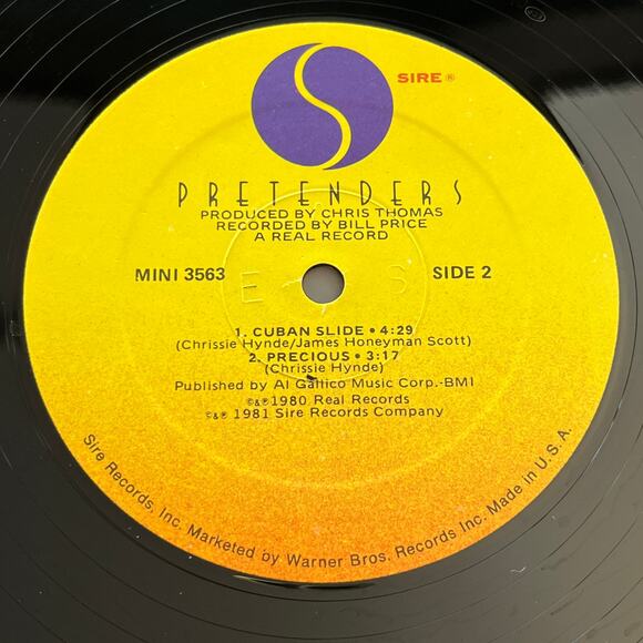 Pretenders Extended Play Vinyl LP 1981 Sire Records MINI 3563 - Picture 8 of 9